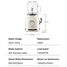 Electric Juicer Mini Portable Baby Food Mixer Grinder Automatic Fruit Juice Extractor Squeezer Smoothie Milkshake Blender Cup EU