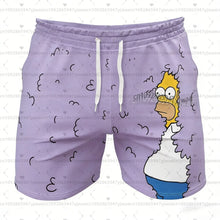 26 Holiday Summer Vacation Hawaiian Shorts Men'S The Simpsons Print Shorts Snowflake & Holly Print Quick-Dry Beach wear shorts