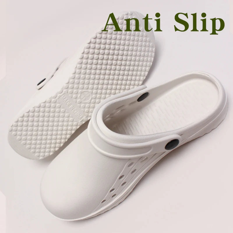 Non-slip Doctor Work Shoes Step-in Medical Clogs Premium Operating Room Shoes EVA Hospital Scrub Clogs Soft Dentist Vet Slippers