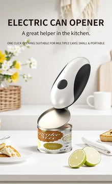 Ouvre-boîte électrique automatique compact, outil de cuisine portable à une touche pour bocaux et bouteilles, ouvre-boîte rechargeable facile à ranger