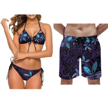 Samoan Couple'S Swimwear Fashionable Swimwear Polynesian Women'S Party Bikini Beach Custom Beach Pants Couple'S Bikini