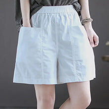 100 Percent Cotton Women Shorts High Waist Pockets Gym Yoga
