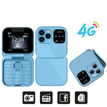 SERVO i16 Pro 4G LTE Mini Flip Mobile Phone Dual SIM Standby Call Recording Speed Dial FM Radio Blacklist Small Fold Cellphones