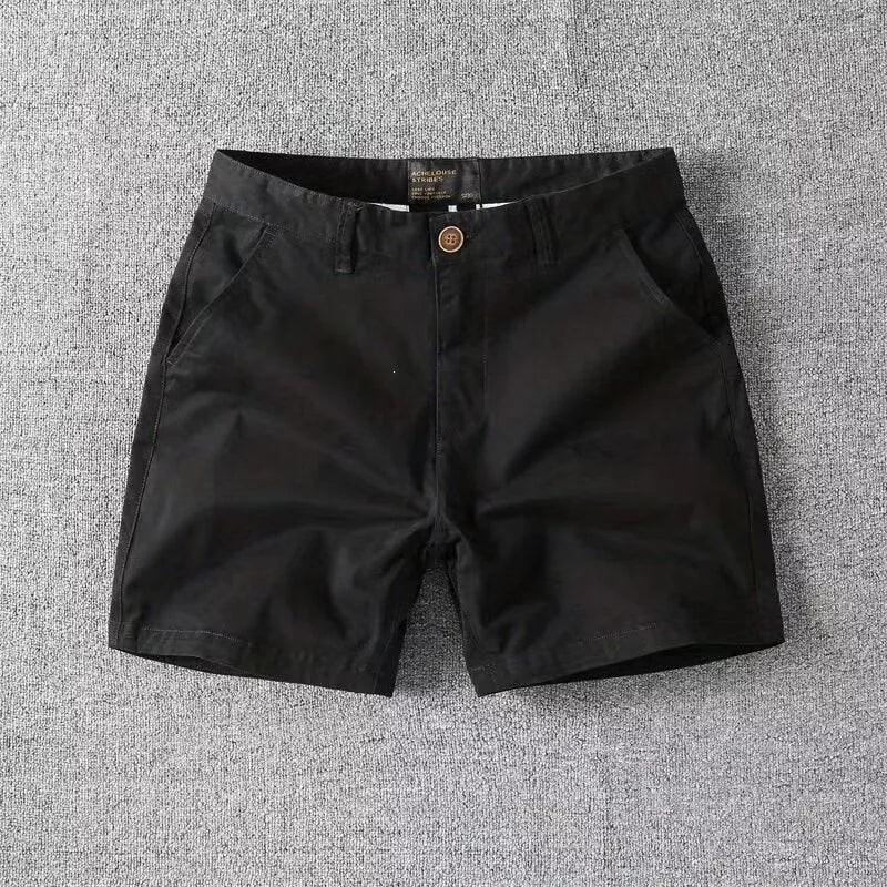 Loose Men's Fashionable High Street Summer Sports Shorts Casual Straight Leg Pants Comfortable Breathable Cotton Blend