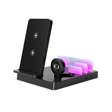 5 in 1 Wireless Charger Desktop Charging Organizer Stand For iPhone 16~12 Pro Max Apple Watch AirPods Pro USB PD Output Charging