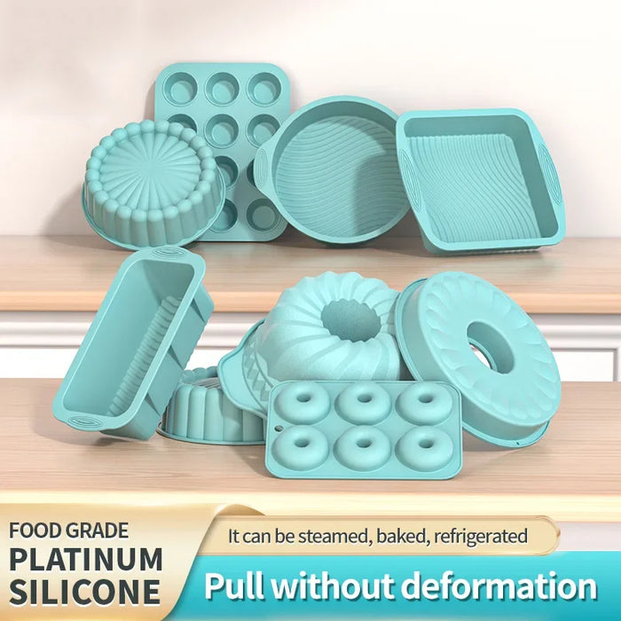 Moule à gâteau en silicone résistant aux hautes températures, plat de cuisson antiadhésif pour gelée, moule à pâtisserie réutilisable, ustensiles de pâtisserie de cuisine