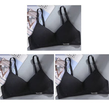 3pcs Women Thin Wireless Bra Girl Seamless Push Up Bra Student Comfort V-Shaped Underwear Adolescent Breathable Comfort Lingerie