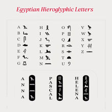 Sipuris Personalized Custom Egypt Symbols Name Necklace Retro Egyptian Hieroglyphs Ancient Egyptian Script Jewellery Gifts
