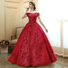 Womens Ankle Length Organza Wedding Dress With Puff Skirt