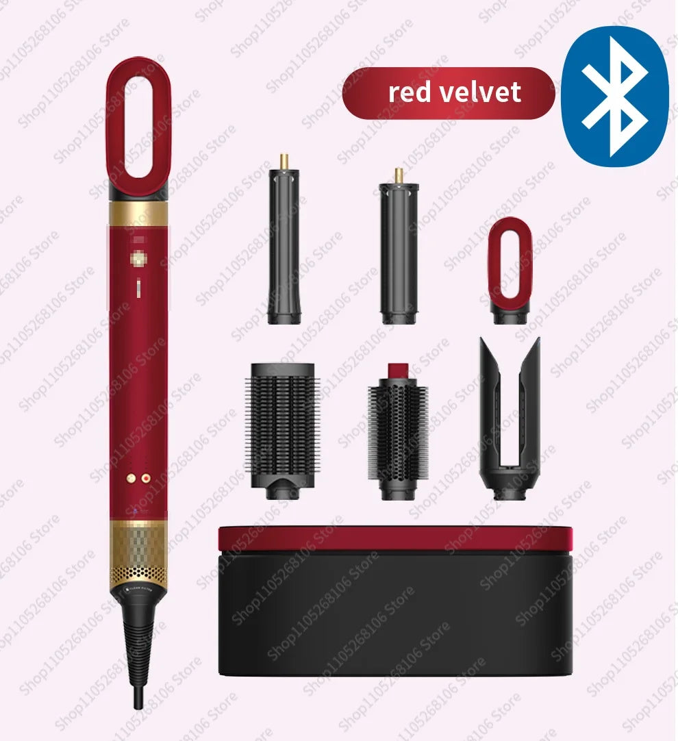 1700W 6 in 1 Hot Air Hair Styler150000RPM Auto-Curling BarrelStraightening BrushNegative Ion Fast Dry Nozzle Hair Dryer 110V/220