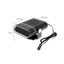 12V 120W Portable Car Heater, Fast Heating & Cooling Fan with 360° Rotation, Defogger Defroster, Cigarette Lighter Plug-in