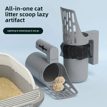 New Cat Litter Shovel Scoop with Refill Bag For Pet Filter Clean Toilet Garbage Picker Cat Supplies Cat Litter Box Self Cleaning