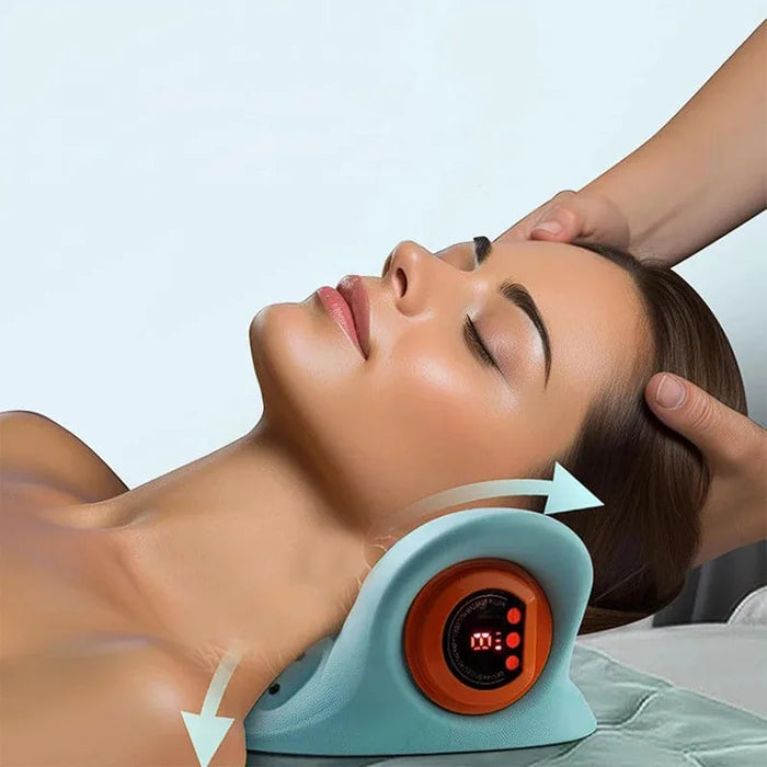 1 masseur cervical, masseur cervical par acupression, avec massage électrique des épaules et du cou, coussin de massage pour le cou, le dos et les épaules