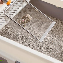 New Pet Cat Waste Shovel Long Handle Stainless Steel Filter Metal Cat Pet Litter Sand Cleaning Scoop Tool Garbage Shovel R8O1