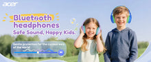 Acer Kids Bluetooth 6.0 Headphones 85/94dB Volume Limited Lightweight Over-Ear Wireless Toddler Headphones with Built-in Mic