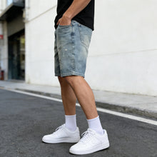 Men's Summer American High Street Denim Shorts Slim Fit 5-Point Casual Mid Pants Fashion Y1Y2 Style Cross-Border Hot Sale