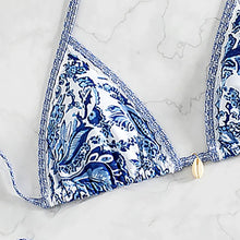 "2026 New Triangle Bikini Set - Floral Print Push Up Swimsuit & Brazilian Bottoms"