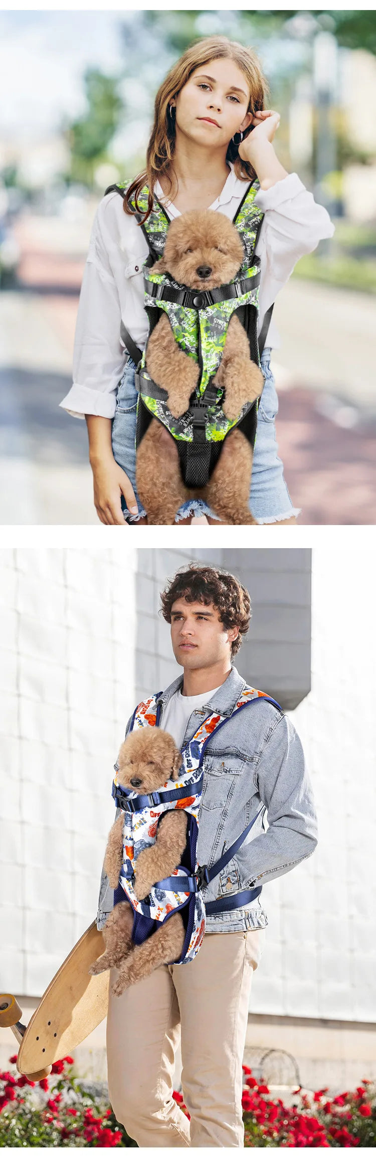 Chest Pet Bag Wrapping Large Dog Backpack, Convenient to Carry when going out, New Product