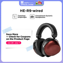 HIFIMAN HE-R9 Dynamic Closed-Back Over-Ear Headphones with Topology Diaphragm-Wired Version