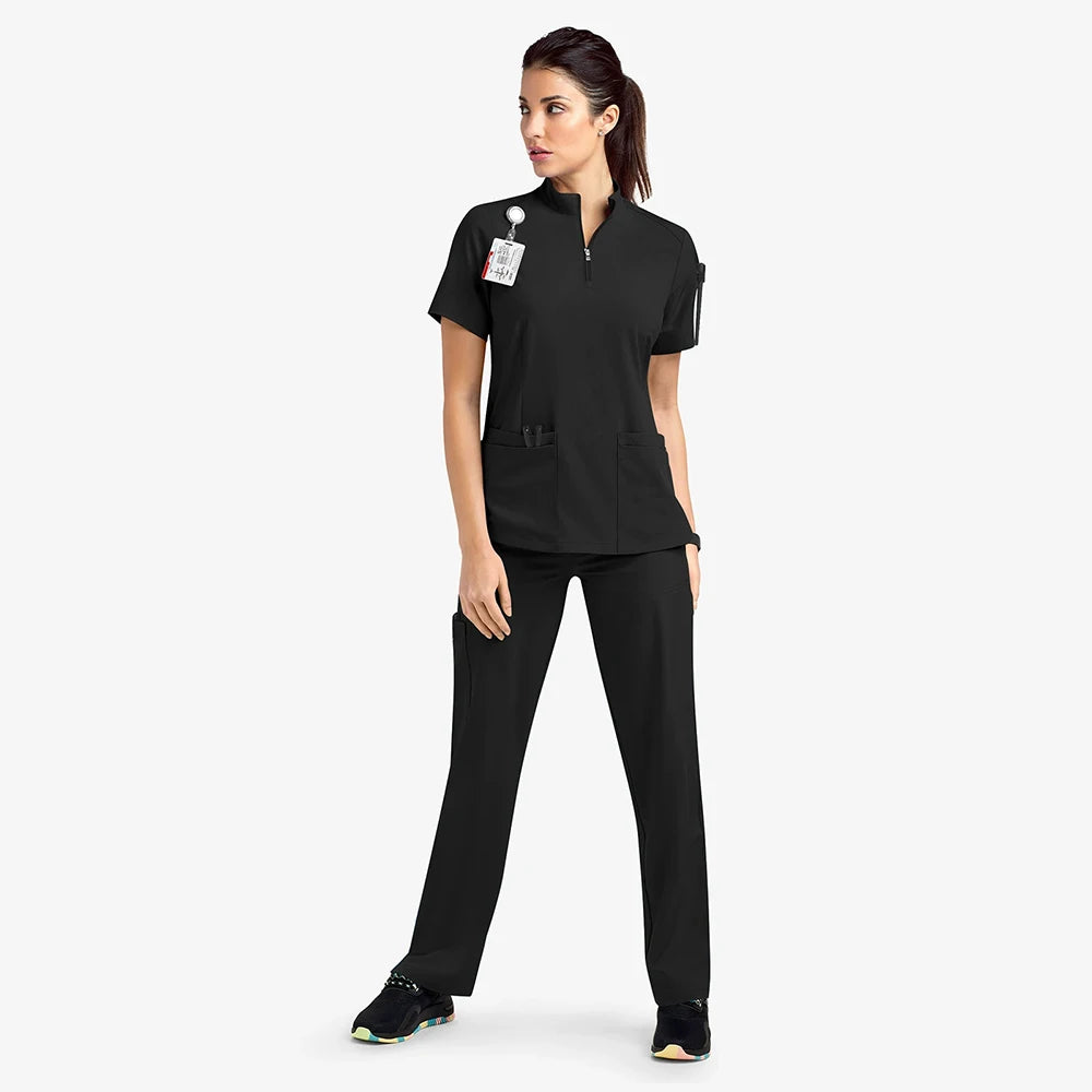 Women Hospital Doctor Workwear Unisex Medical Uniforms for V-neck Nurse Scurbs Set Oral Dental Surgery Work Uniform Short Sleeve