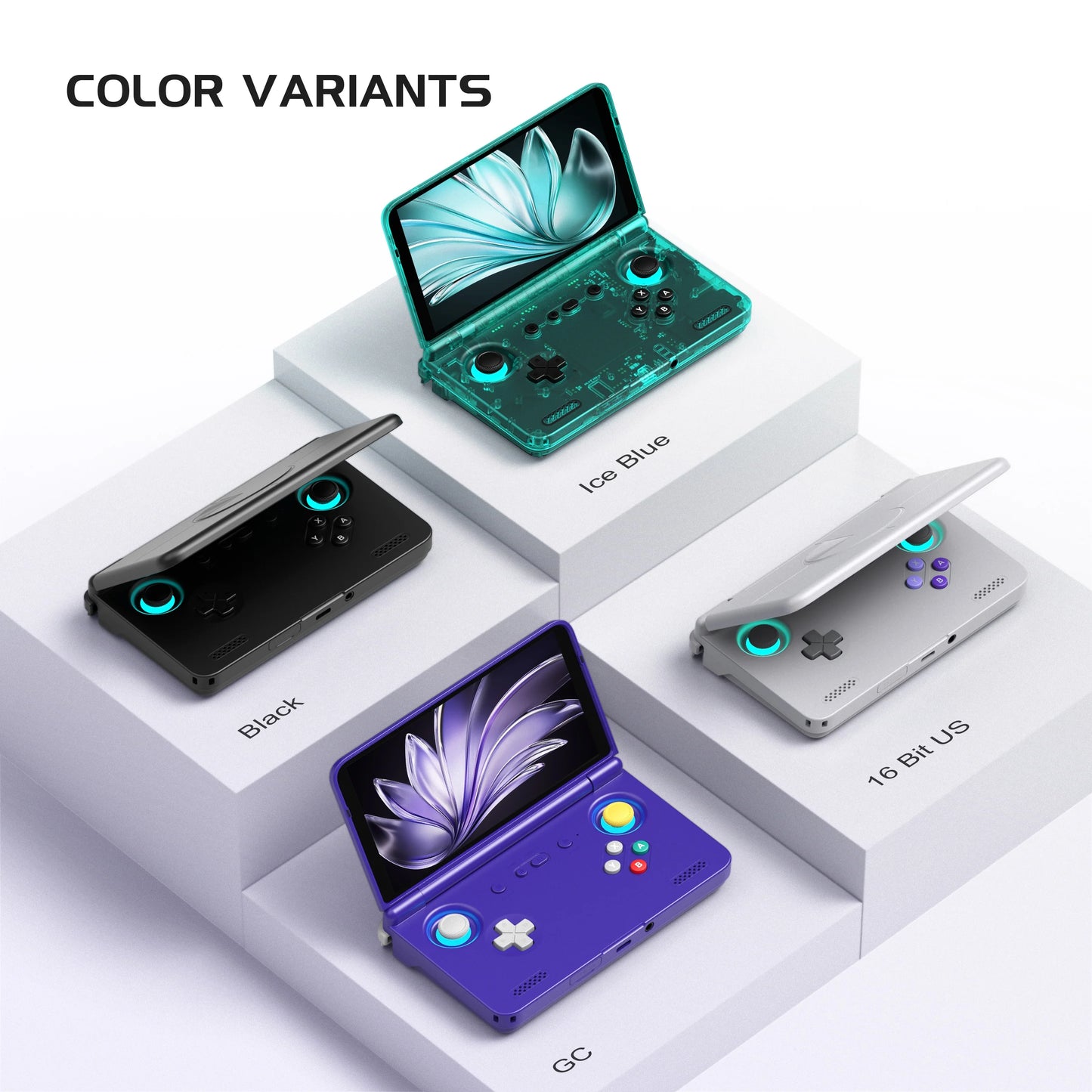 Retroid Pocket Flip2 Handheld Game Console 5.5'' AMOLED Screen Video Output MTK Snapdragon Processor Fans Cooling Fast Charging
