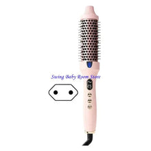K1AD Multi Function Hair Brush For Straightening And Curling Volumizing Dry Or Wet Hair ABS Material Lightweight Design