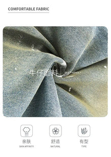 2026 New Street Graffiti Ripped Painted Jeans for Men, Straight Loose Wide-Leg Trendy Brand, Cool and High-End
