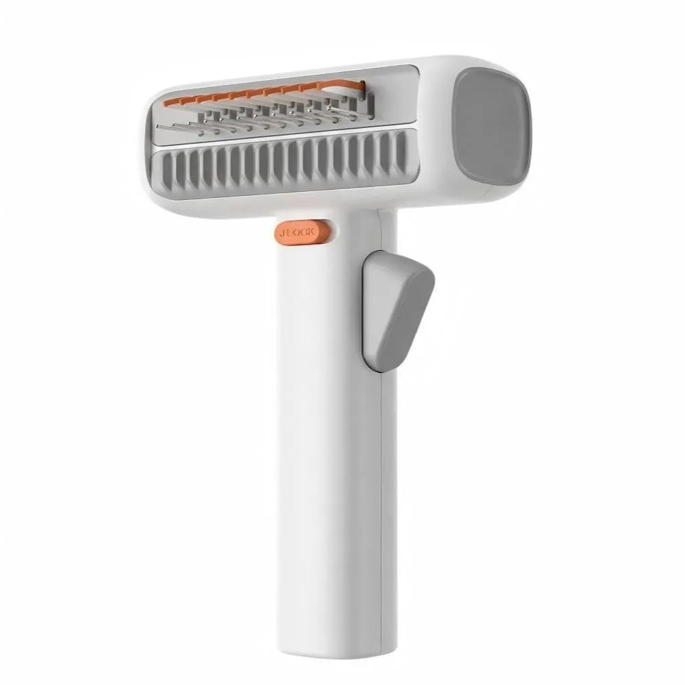 New 2-in-1 Pet Hair Comb One-click Self Cleaning Dematting Combs Hair Removal Smooth Pet Grooming Brush For Dogs Cats