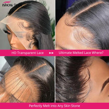 Ishow 13x4 13x6 Straight Lace Front Wig 250 Density Lace Frontal Wigs For Women Pre Plucked Brazilian Closure Wig