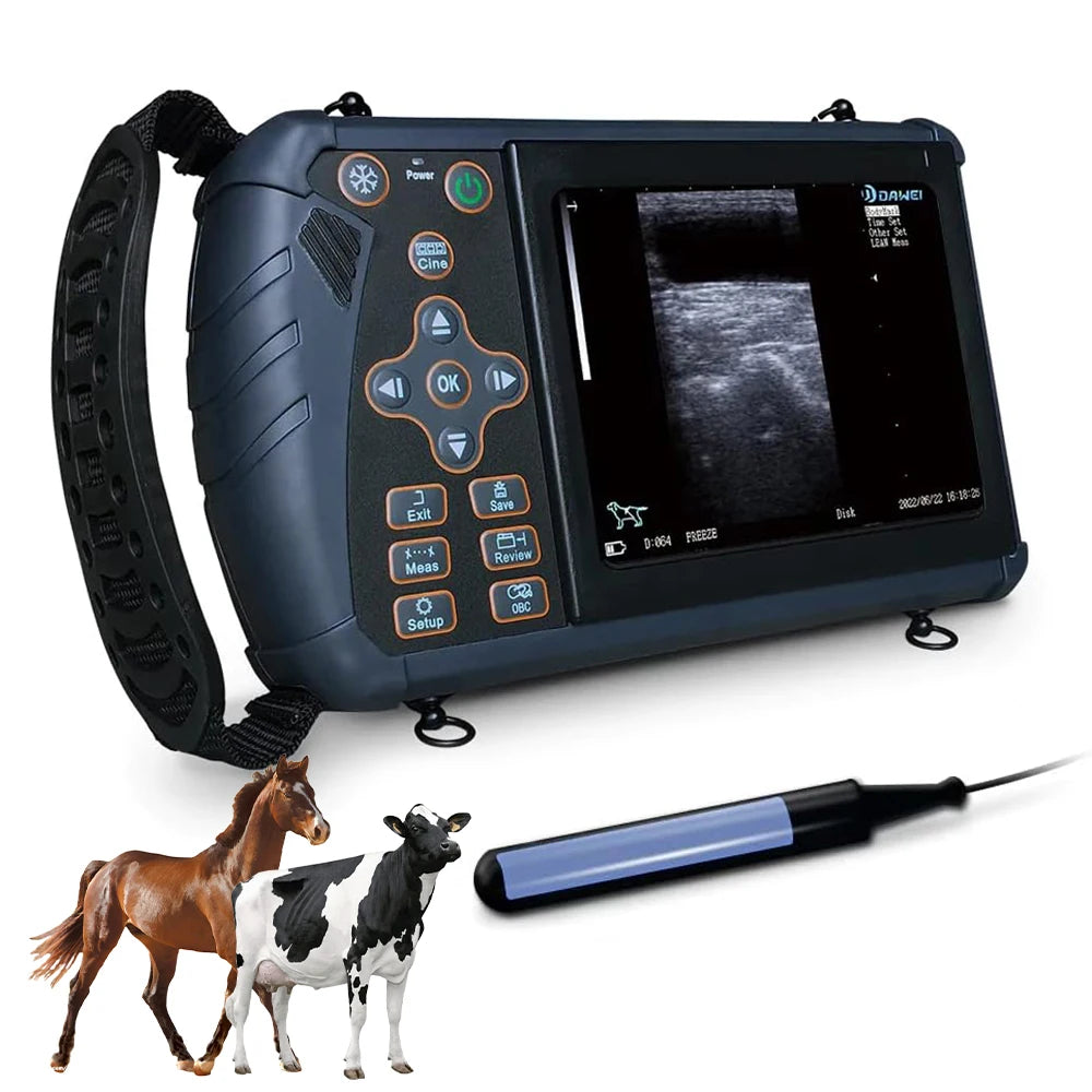 Portable Veterinary Ultrasound Scanner, Vet Pregnancy Check Handheld Ultra Machine, for Pig Sheep Cow Horse Dog Cat Use