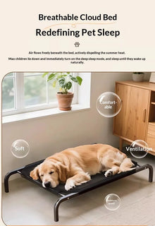 Elevated Dog Cot Portable Cooling Mesh Bed for Large Medium Dogs Summer Raised Pet Crate Outdoor Indoor Washable /Only bed cloth