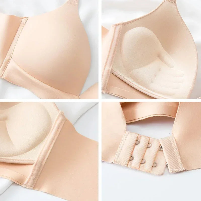 FallSweet 2PCS/set Seamless Push Up Bra for Women Wireless Bralette 3/4 Cup Soft Comfortable Underwear Sexy Female Lingerie