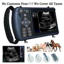 Portable Veterinary Ultrasound Scanner, Vet Pregnancy Check Handheld Ultra Machine, for Pig Sheep Cow Horse Dog Cat Use