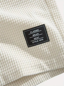 2026 Summer Men's Waffle Texture Casual Sports Beach Shorts Quick Dry Trendy Versatile Bermuda Shorts Streetwear Lightweight
