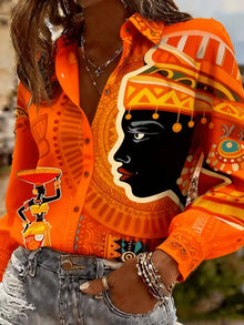 Women's Spring Summer Casual Loose Print Top African Ethnic Female Silhouette Shirt by Mirlaine Univers Women's Spring Summer Casual Loose Print Top African Ethnic Female Silhouette Shirt Mirlaine Univers womens-spring-summer-casual-loose-print-top-african-ethnic-female-silhouette-shirt Women's Spring Summer Casual Loose Print Top African Ethnic Female Silhouette Shirt Mirlaine Univers Women's Spring Summer Casual Loose Print Top African Ethnic Female Silhouette Shirt