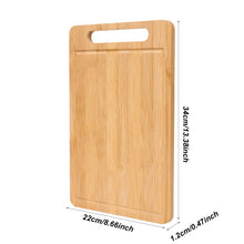 Planche à découper en bois de bambou, plateau de service pour cuisine, plaque à découper épaisse pour viande, fruits, légumes et pain