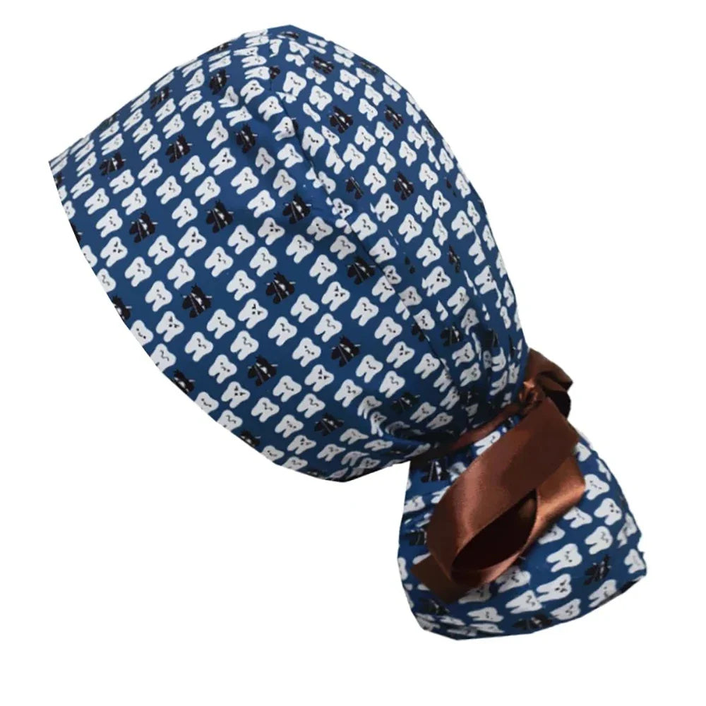 Unisex Dental Dentist Hat Vet Lab Pet Shop Scrubs Hat Nurse Medical Work Hat Surgical Cap Clinic Nursing Cap Nurse Scrub Cap
