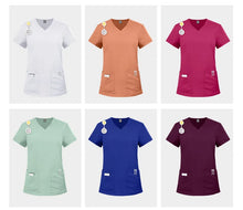 New Slim Fit Women Scrubs Sets Woman Medical Uniforms Nurses Accessories Clinic Beauty Salon Spa Pet Shop Workwear Clothing
