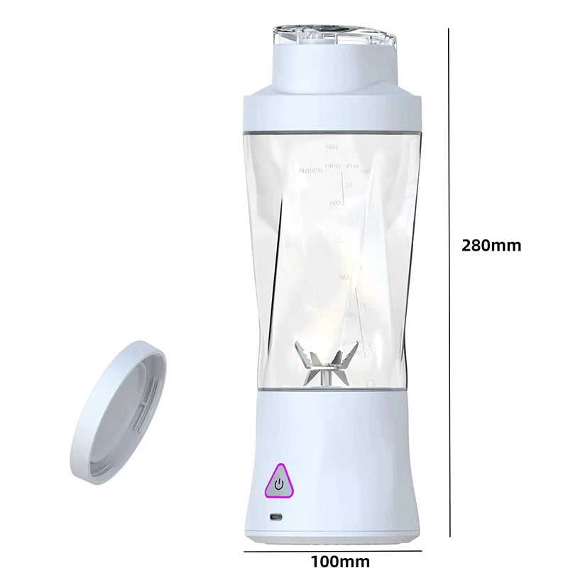 Electric Portable Juicer Fresh Fruit Mixer 700ML Multifunctional USB Rechargeable Shakes Smoothie Blender Outdoor Mixing Cup