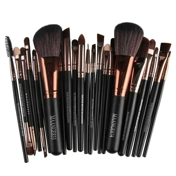 Ensemble de pinceaux de maquillage professionnels 3/13/22 pièces Outils de maquillage Kits de pinceaux pour les yeux, eye-liner, pinceaux cosmétiques Maquiagem