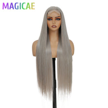 Magicae 36 Inch 4x4 Lace Front Wig Chestnut Brown Ombre