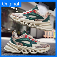 Men Sports Shoes Breathable Mesh Thick Sole Shock-absorbing Anti Slip Outdoor Fitness Shoes New Durable Light Running Shoes