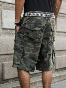 Men's Casual Camouflage Print Denim Cargo Shorts Jorts For Summer, Camo Shorts Jorts For Men Going Out Hang Out Commute Street