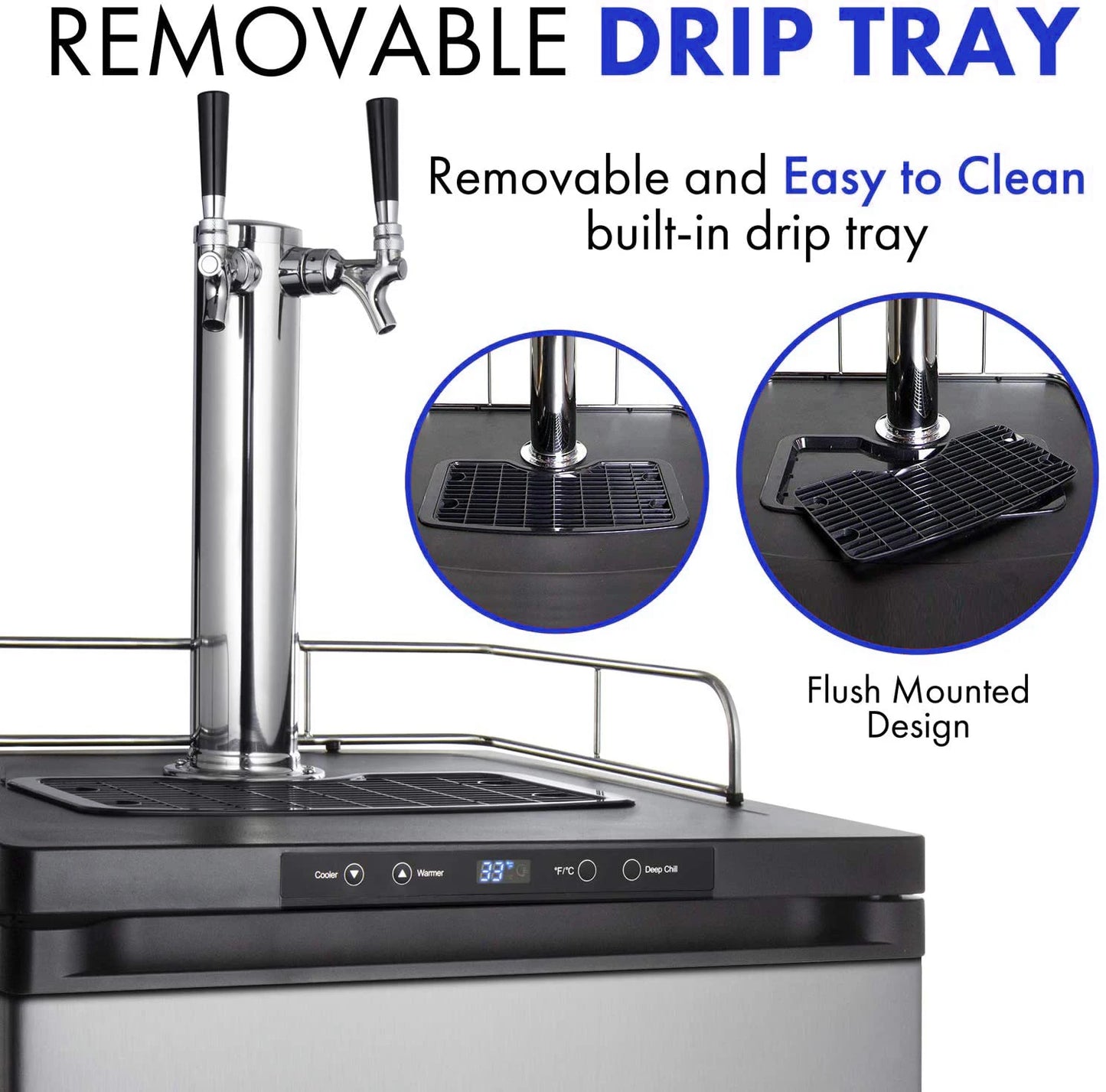Kegerator and Beer Fridge Cooler Dispenser Machine