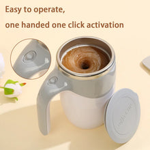 Portable Automatic Stirring Coffee Mug Magnetic Electric Stainless Steel Self Mixing Coffee Tumbler Rotating Home Office Travel