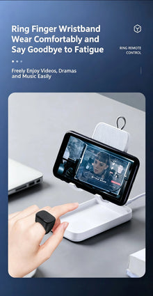 Scrolling Ring Remote Control Is Suitable for Iphone, iPad Bluetooth Page Turning Ring Roller