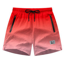 Mens Seersucker Beach Shorts With Mesh Liner Quick Dry