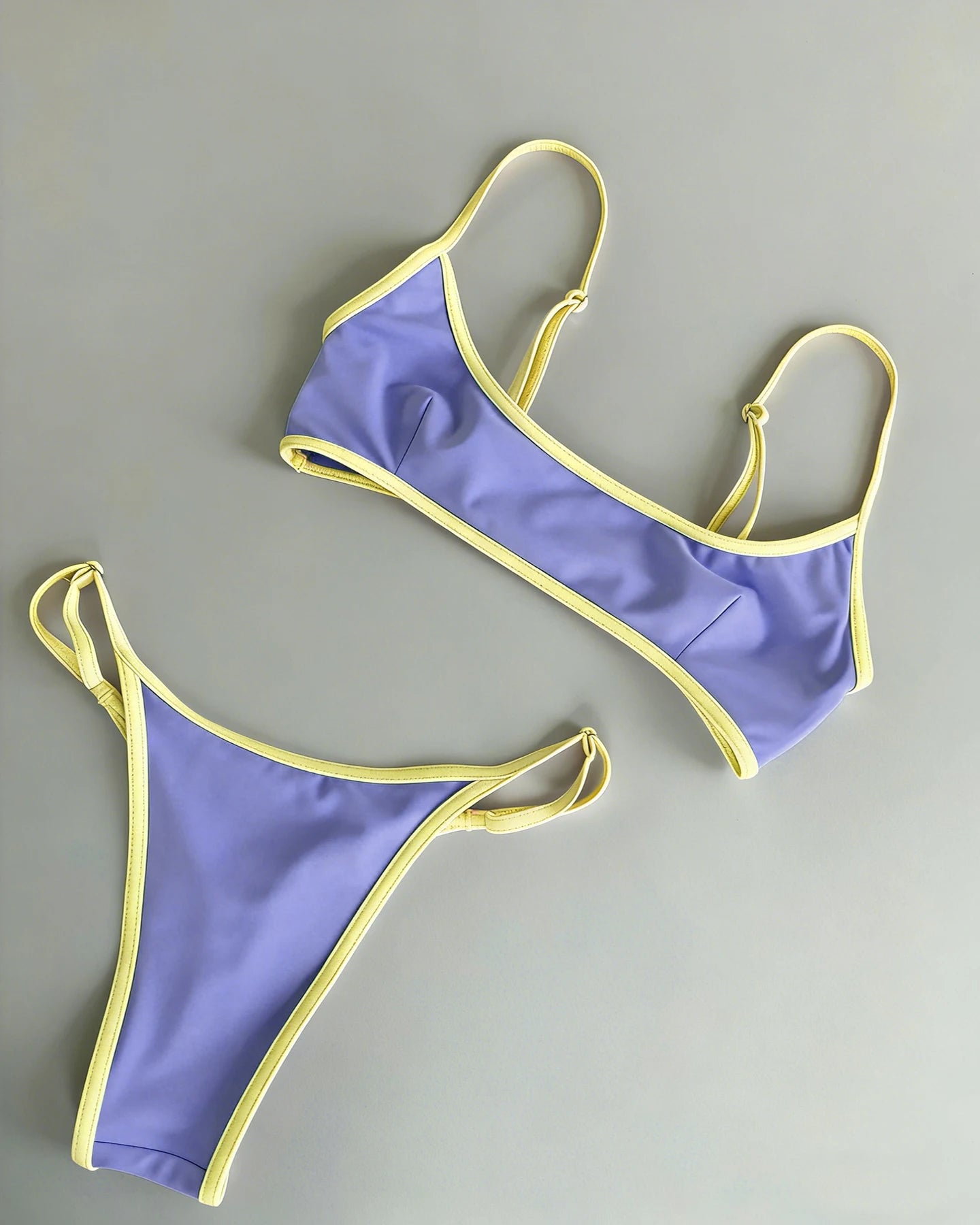 Wavecho Womens Two Piece Bikini Set Chain Detail Beachwear