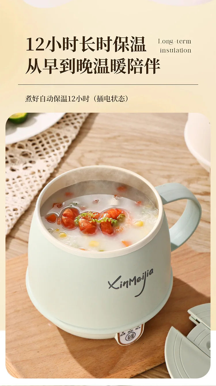 Personal Multifunction Wellness Cup, Ceramic Electric Heating Mug for Milk Tea Soup, Fast Portable Warmer for Travel Breakfast