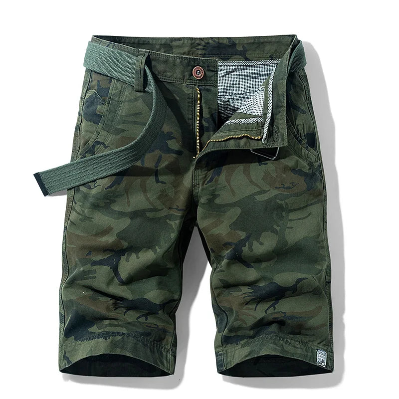 New Summer Men Cargo Camouflage Shorts Mens Cotton Beach Multi Pocket Shorts Man Spring Casual Joggers Shorts Male Dropshipping